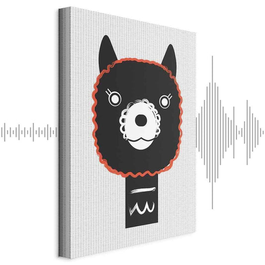 Leinwandbild - Decorative Alpaca (1 Part) Vertical
