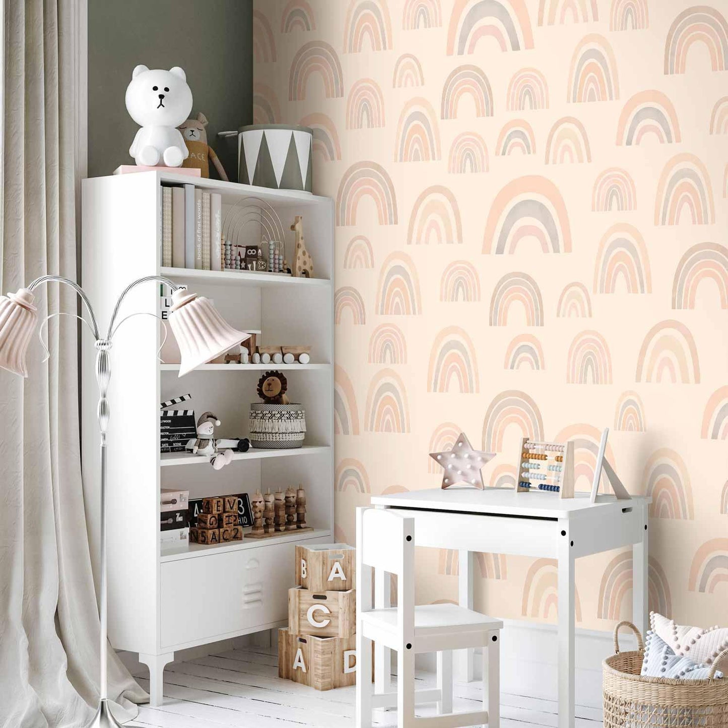 Fototapete - Pastel Rainbows