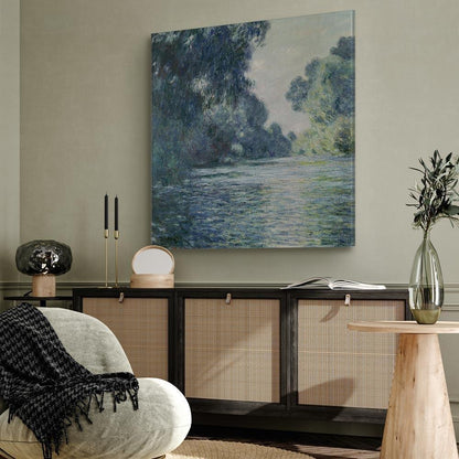 Leinwandbild - Claude Monet – A Stretch of the Seine near Giverny