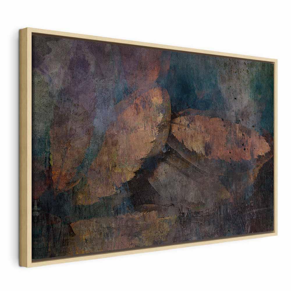 Leinwandbild - Copper Leaves (1 Part) Wide