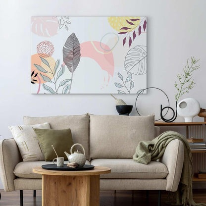 Leinwandbild - Pastel line art