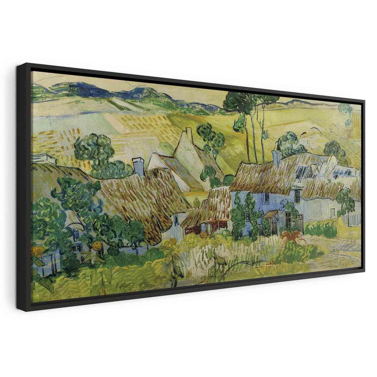 Leinwandbild - Farms near Auvers (Vincent Van Gogh) Artgeist