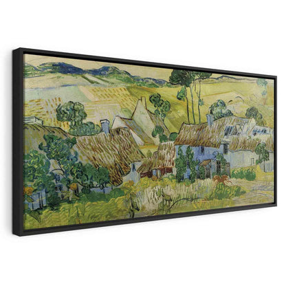 Leinwandbild - Farms near Auvers (Vincent Van Gogh) Artgeist