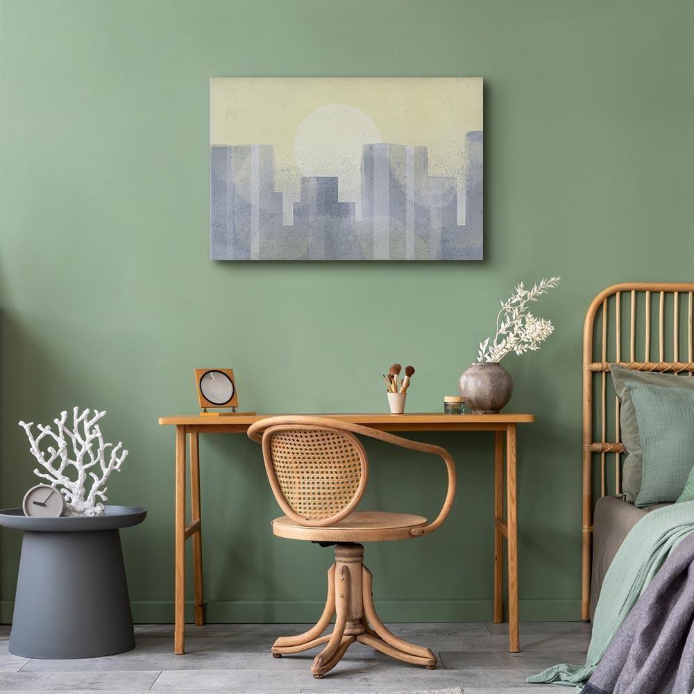 Leinwandbild - Modern City (1 Part) Wide - Third Variant