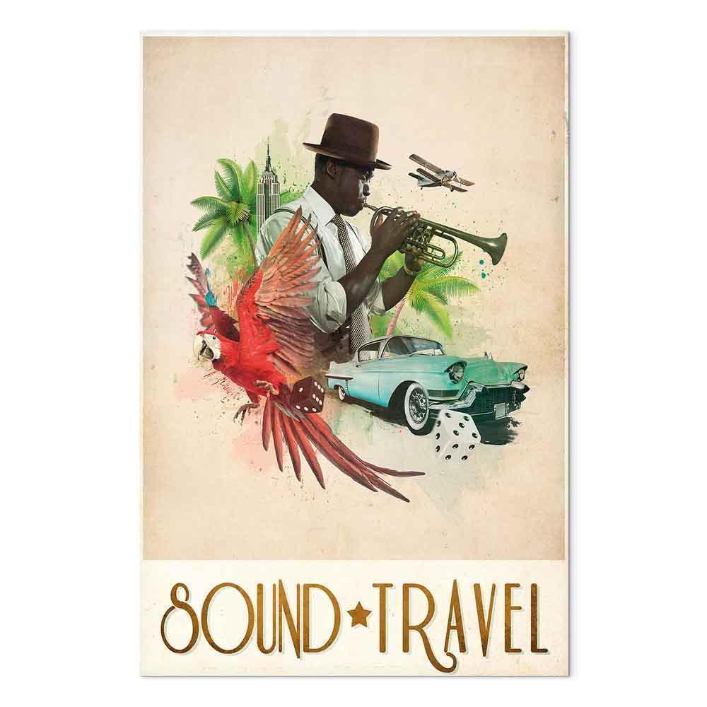 Leinwandbild - Sound Travel (1 Part) Vertical