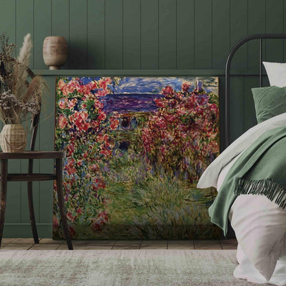 Leinwandbild - La maison dans les roses (Claude Monet) Artgeist