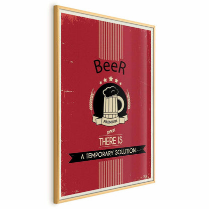 Poster Premium Beer – Vintage-Werbung mit Bier-Charme