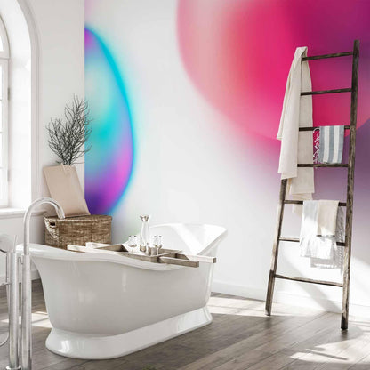 Fototapete - Abstraction - Colorful Glass Pieces - Violet-Blue and Pink