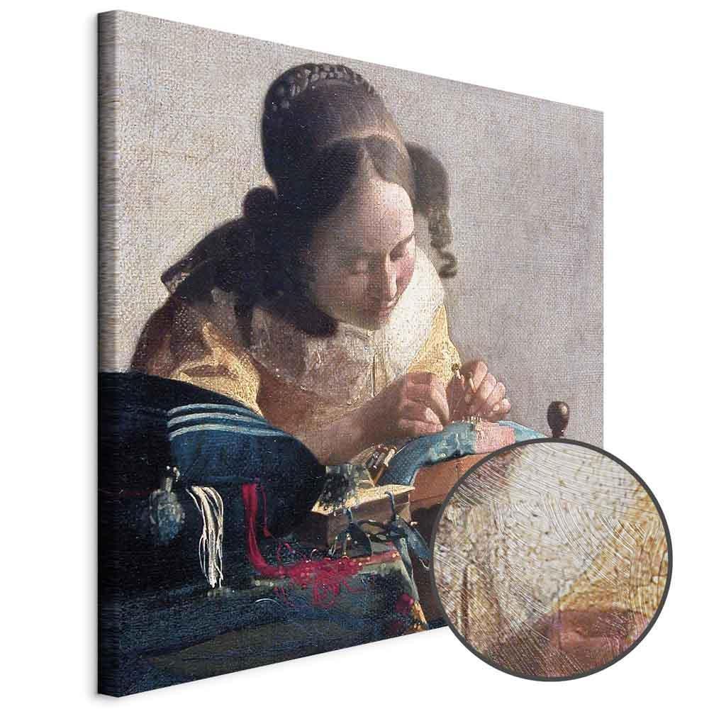 Leinwandbild - Jan Vermeer – The Lacemaker