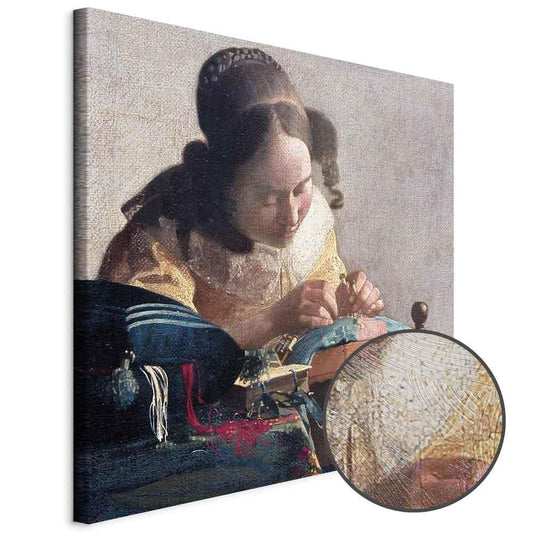 Leinwandbild - Jan Vermeer – The Lacemaker