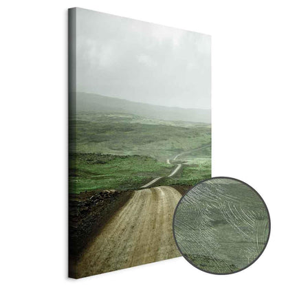 Leinwandbild - Road Across the Plains (1 Part) Vertical