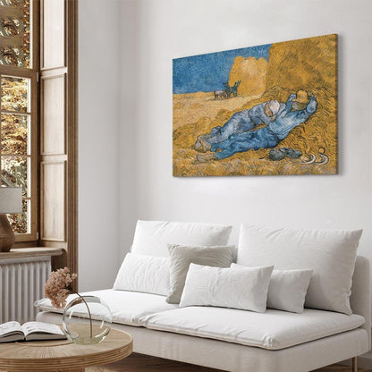 Leinwandbild Mittagsruhe Vincent van Gogh – Ländliche Idylle
