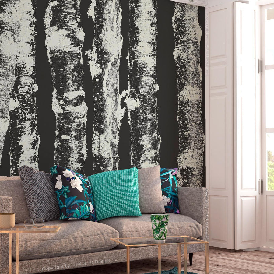 Fototapete - Stately Birches - Second Variant Artgeist