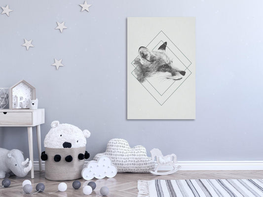 Wandbild Fuchs – Cleverer Blickfang auf Leinwand