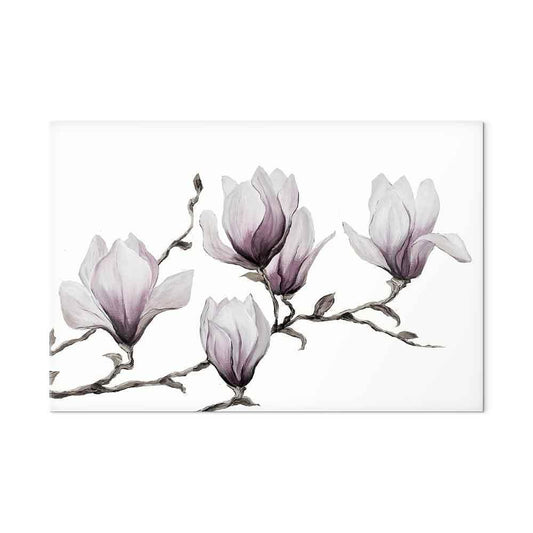 Leinwandbild - Painted Magnolias (1 Part) Wide