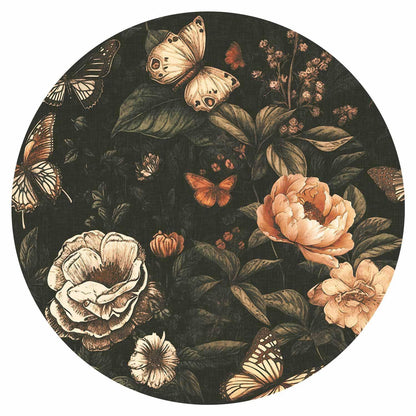 Runde Fototapete - Rustic garden