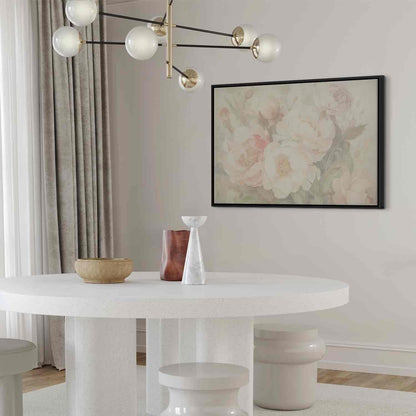 Leinwandbild - Peonies in the mist