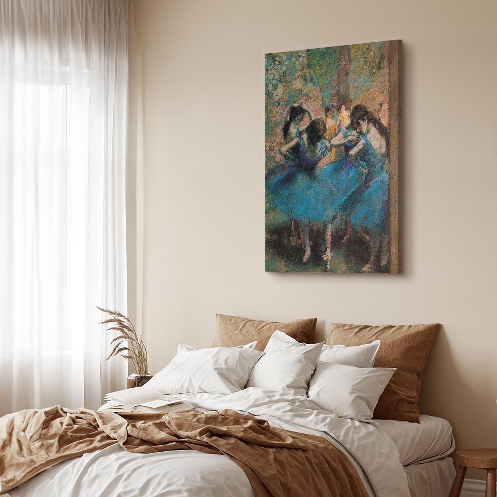 Leinwandbild - Edgar Degas – Blue Dancers