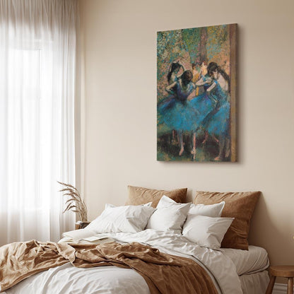 Leinwandbild - Edgar Degas – Blue Dancers