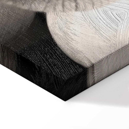 Leinwandbild - Delicacy of Petals in Nature (1-part) - Flower in Black and White