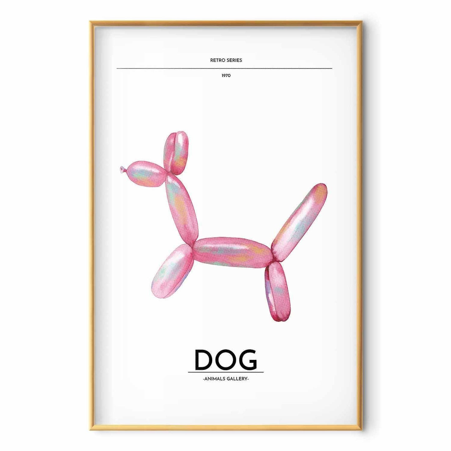 Poster - Holo-Dog - Colorful Retro Dog