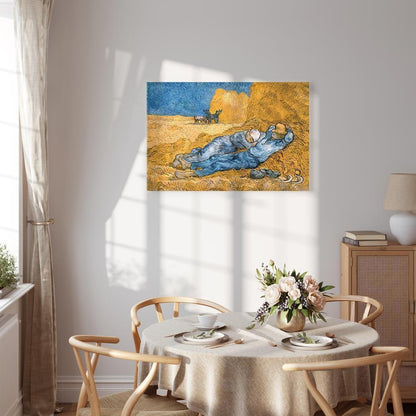 Leinwandbild Mittagsruhe Vincent van Gogh – Ländliche Idylle
