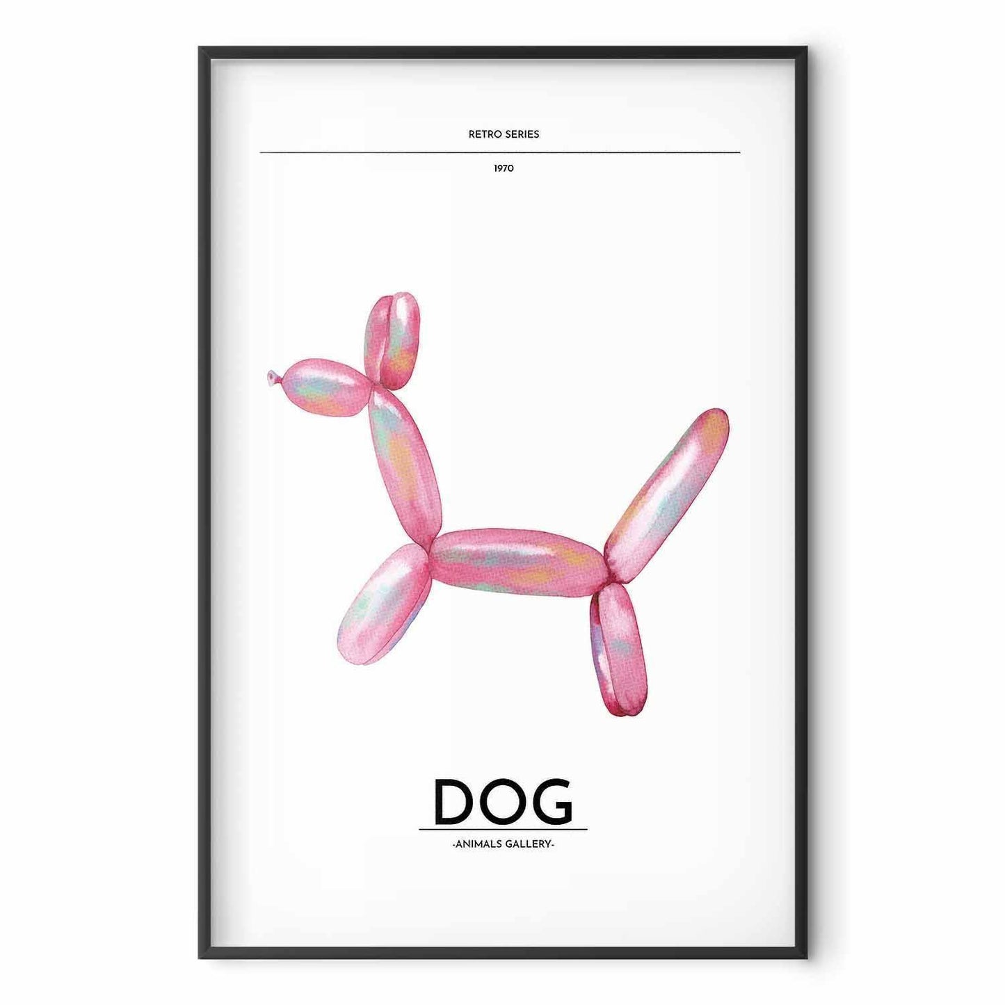 Poster - Holo-Dog - Colorful Retro Dog