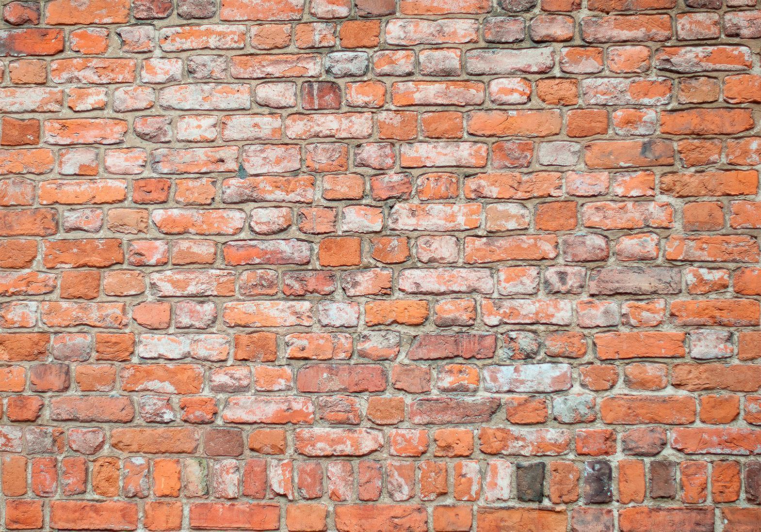Fototapete - Loft Wall - Pattern Imitating an Old Red Brick Artgeist