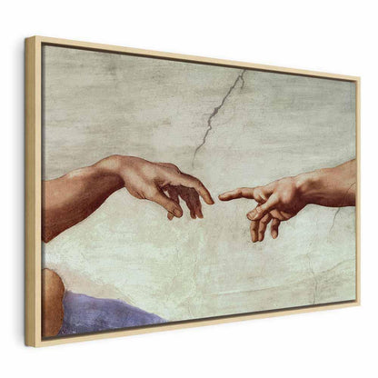 Leinwandbild - Michelangelo – The Creation of Adam (hands)