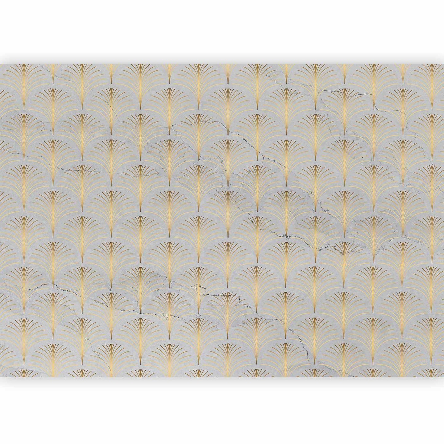 Fototapete - Linear Pattern With Gold