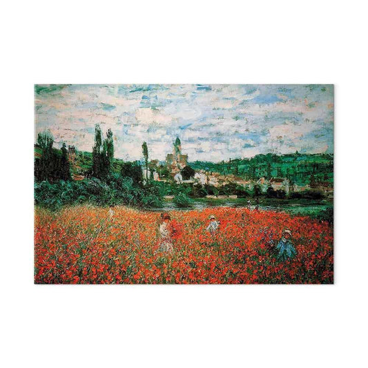 Leinwandbild - Claude Monet – Poppy Field near Vétheuil