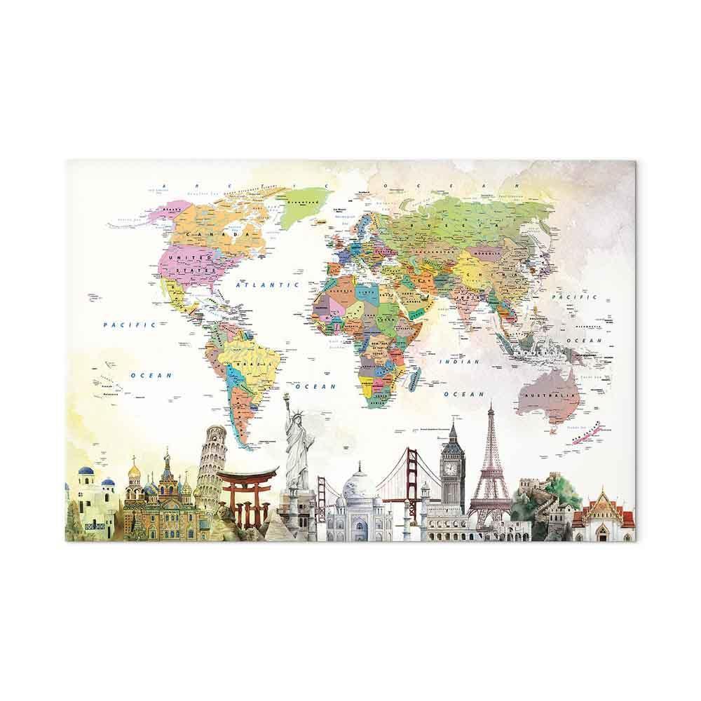 Leinwandbild - Wonders of the World (1 Part) Wide