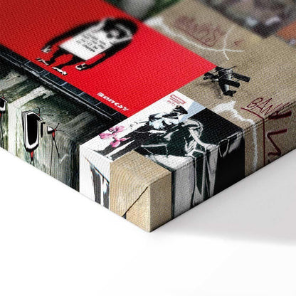 Leinwandbild - Art of Collage: Banksy IV