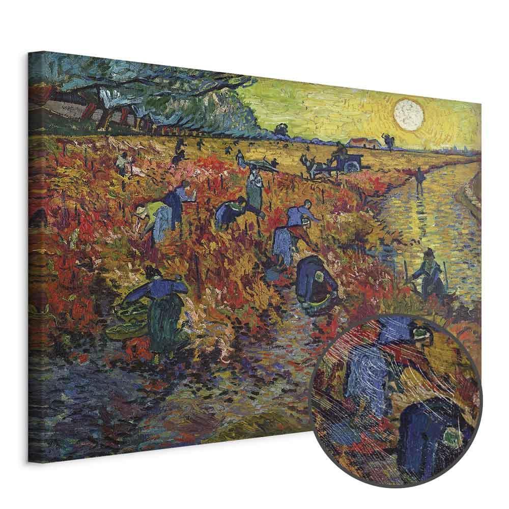 Leinwandbild - Vincent van Gogh – The Red Vineyard