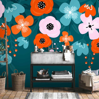 Fototapete - Colorful Bloom - Third Variant