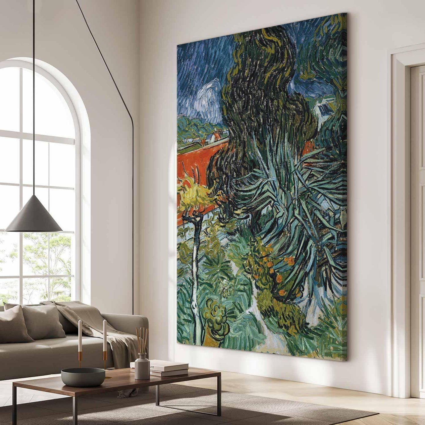 Wandbild XXL - Vincent Van Gogh – The Garden of Dr Gachet in Auvers