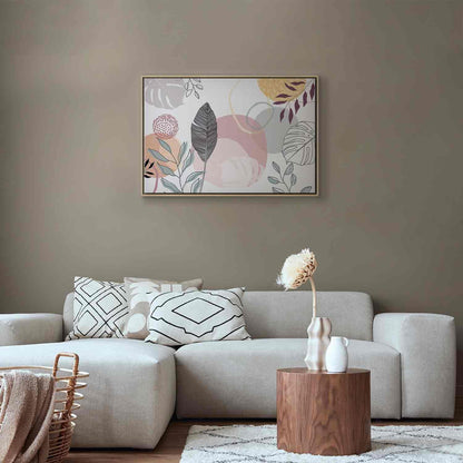 Leinwandbild - Pastel line art