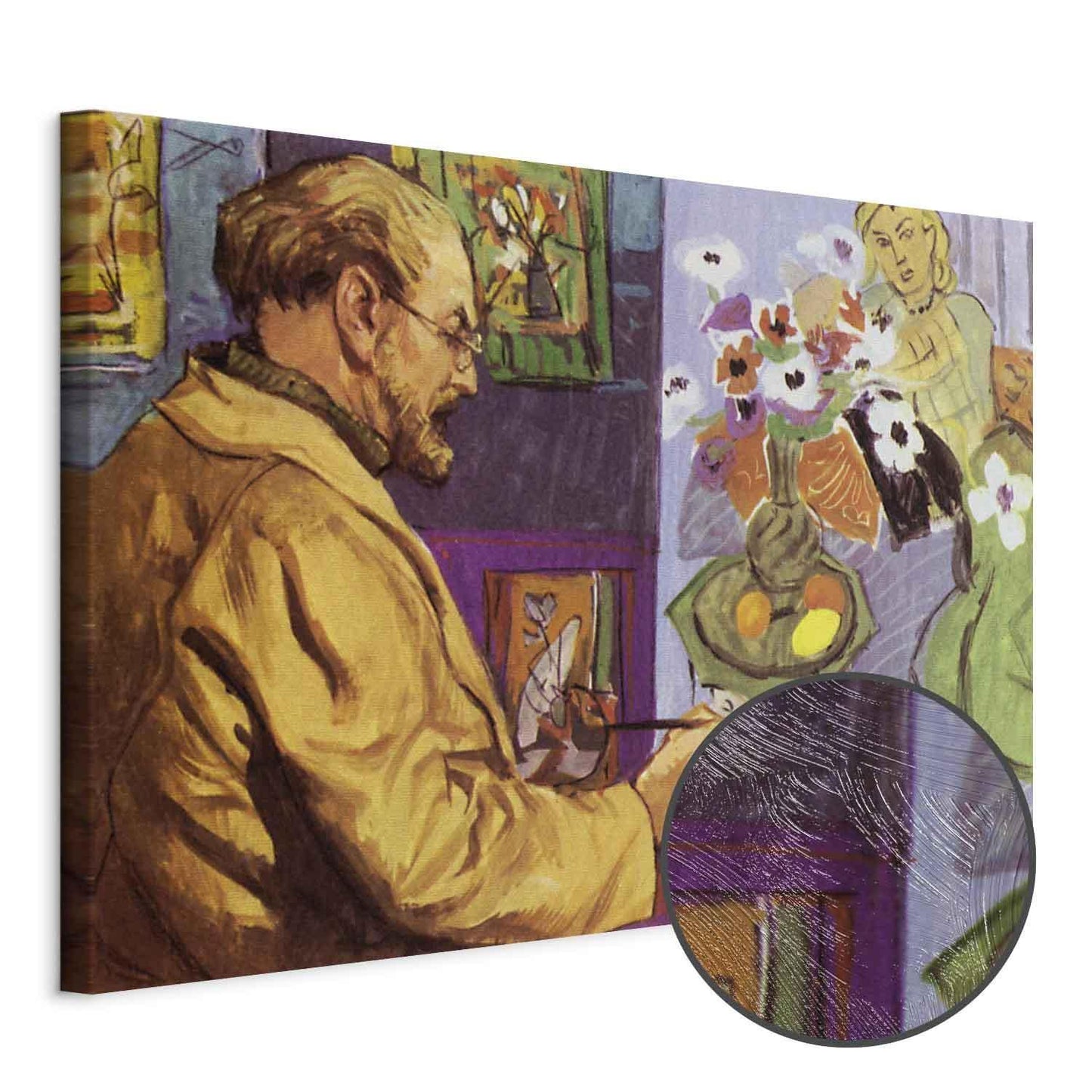 Leinwandbild - Painting by Henri Matisse (colour lithograph)