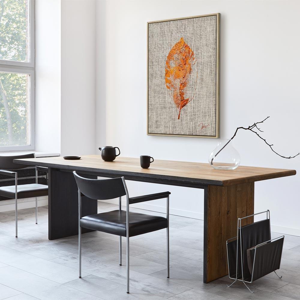 Leinwandbild - Golden Flora (1 Part) Vertical