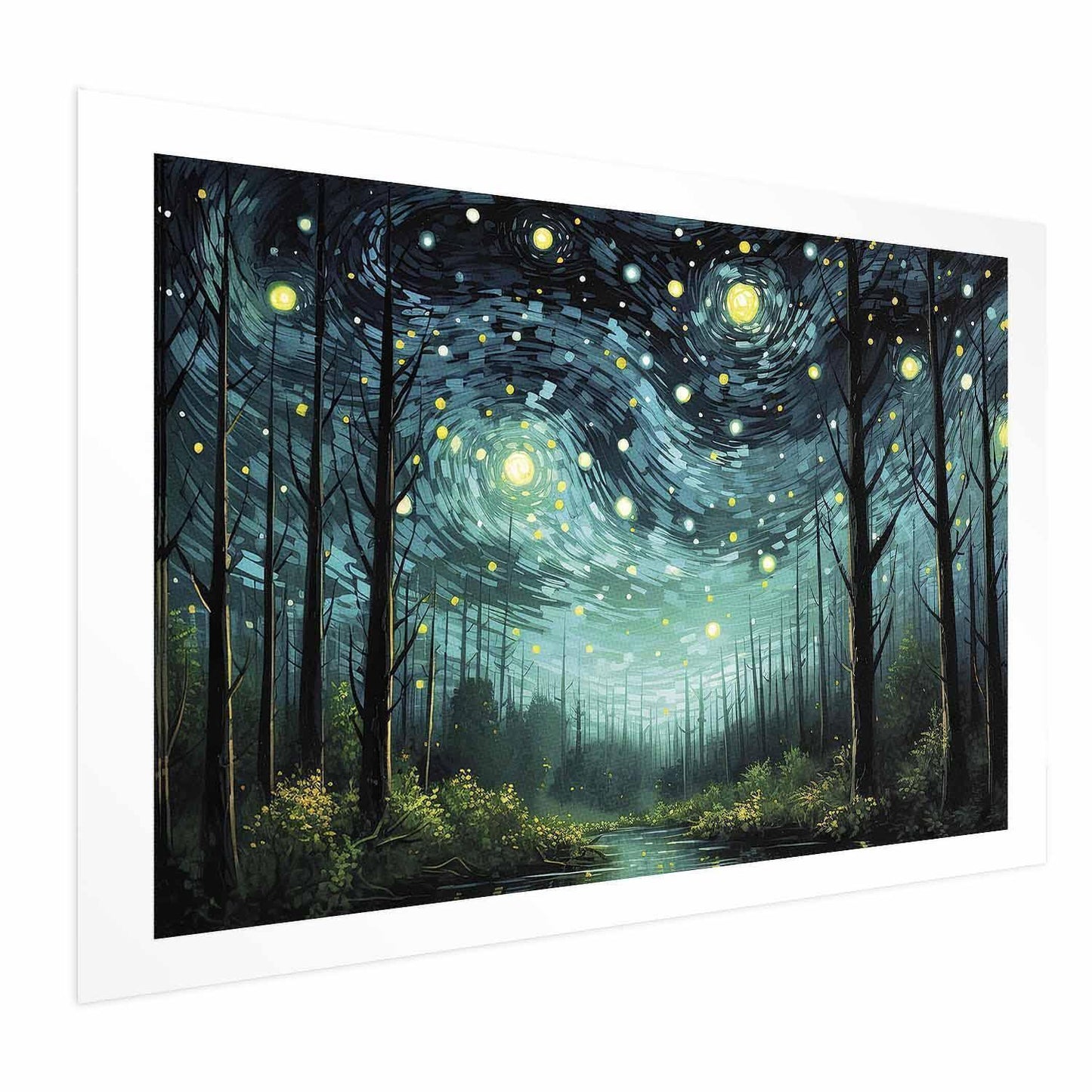 Poster - Starry night - a contemporary version of Van Gogh's night sky