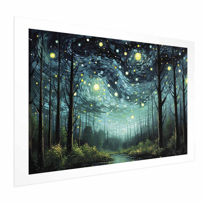 Poster - Starry night - a contemporary version of Van Gogh's night sky