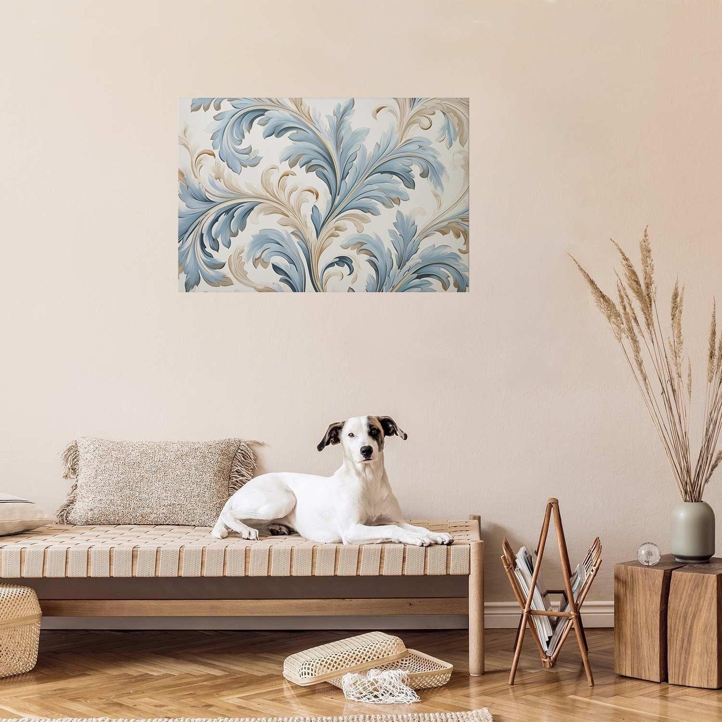 Poster - Baroque Vines in Light Colors