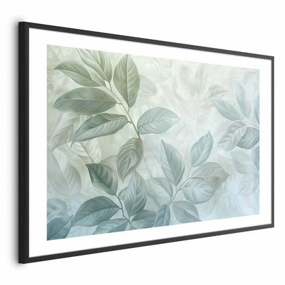 Poster - Mint Leaves - large botanical motif Artgeist