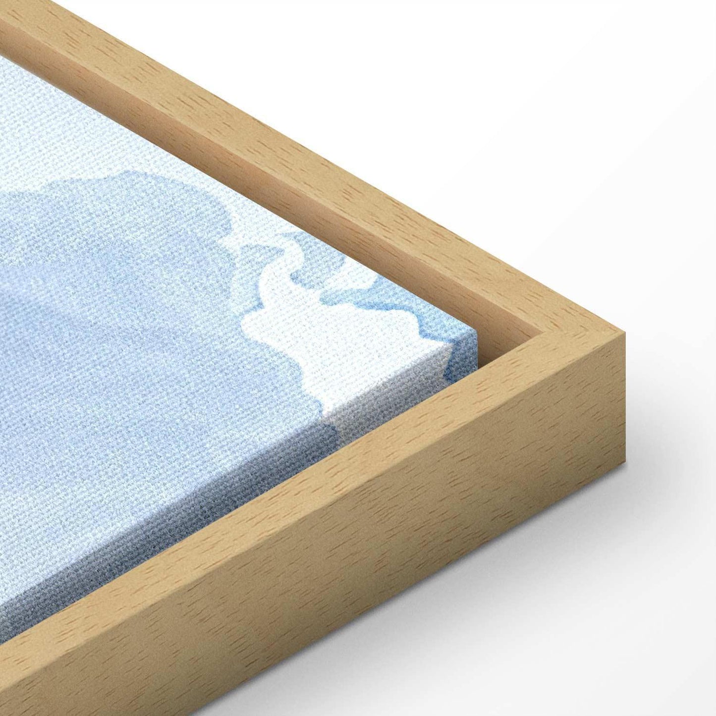 Leinwandbild - Landscape with Green Fields and Trees Tuscan Sunny View