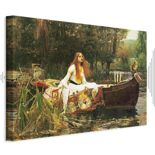 Leinwandbild - John William Waterhouse – The Lady of Shalott