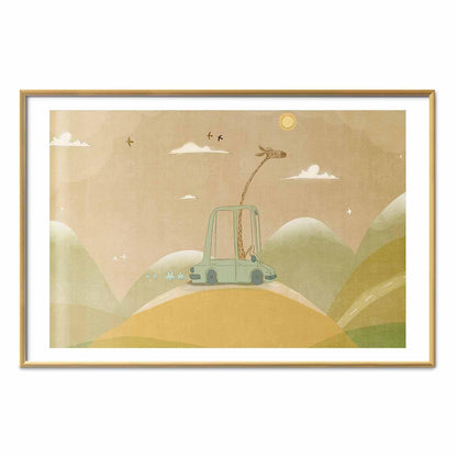 Poster - Traveling Giraffe