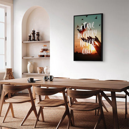 Leinwandbild - A True Love Story Never Ends (1 Part) Vertical