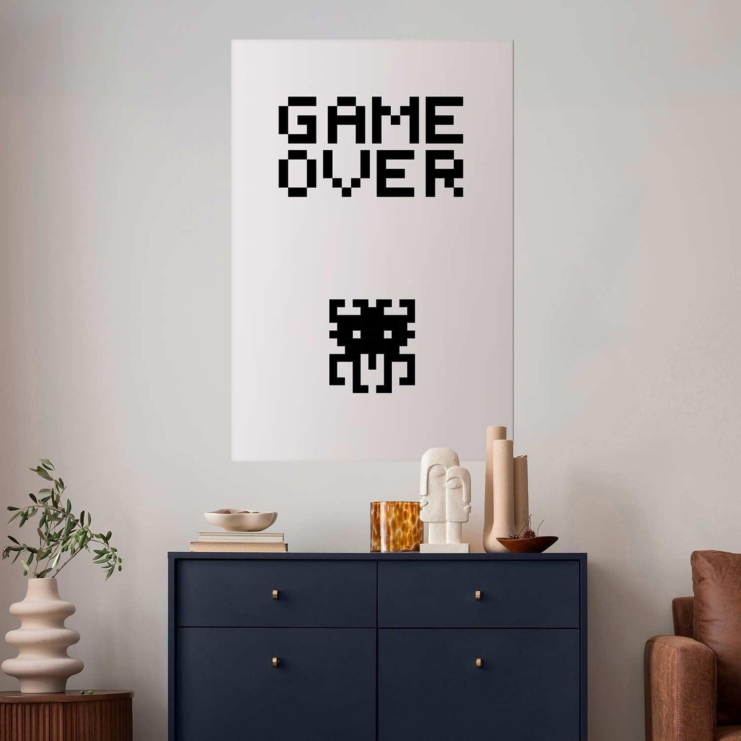 Poster Game Over – Retro-Gaming-Stil für echte Zocker