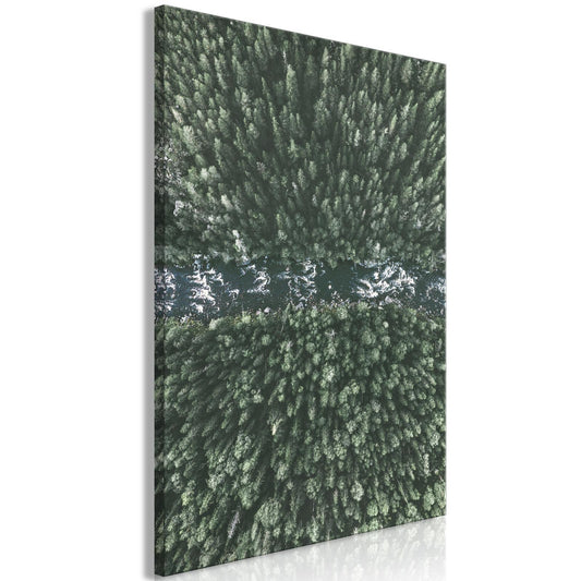 Leinwandbild - Forest River (1 Part) Vertical