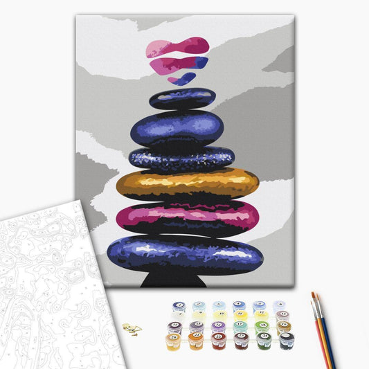 Malen nach Zahlen - Colored Pebbles